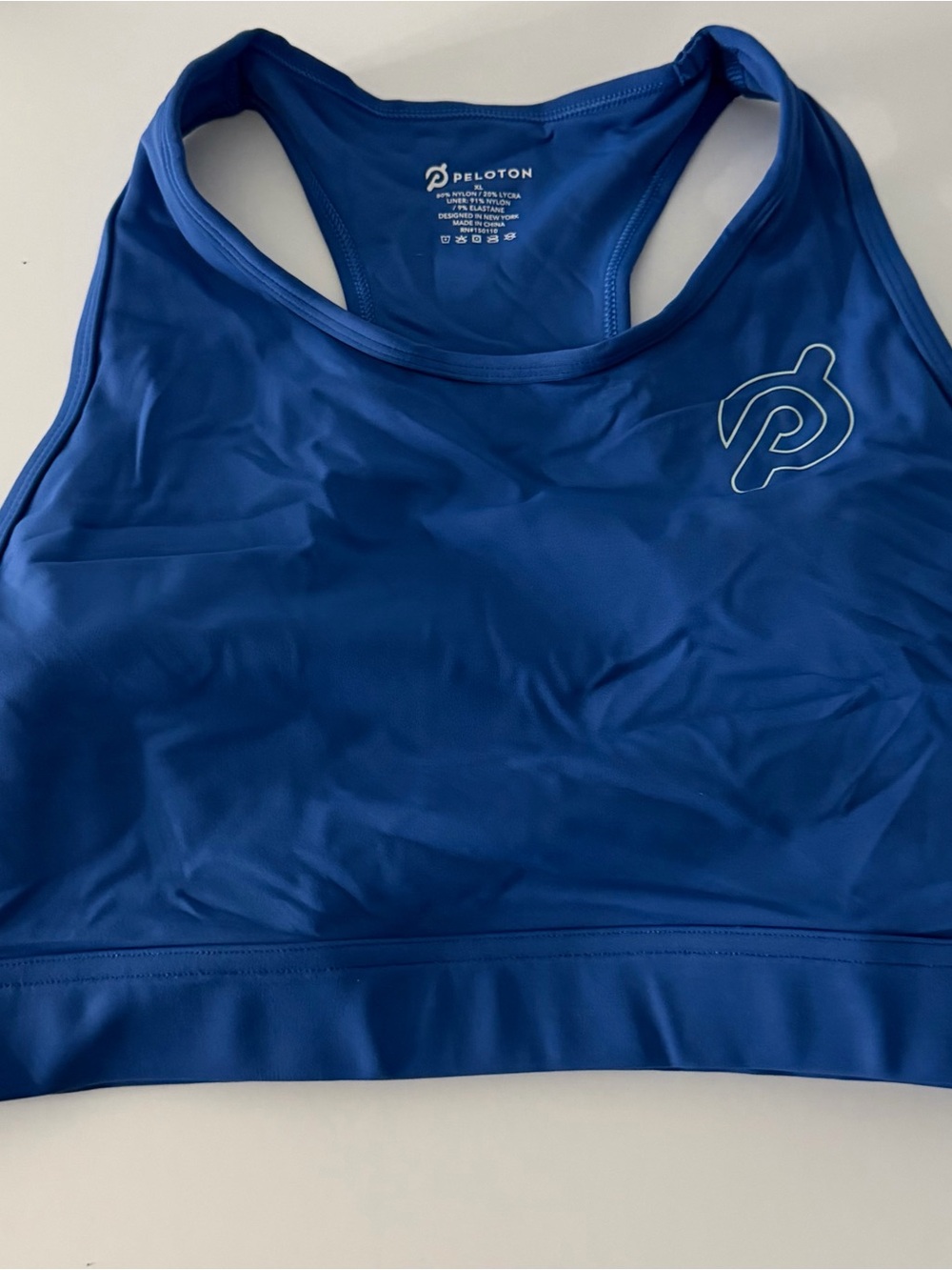 Peloton Royal Blue Racerback Performance Sports Bra